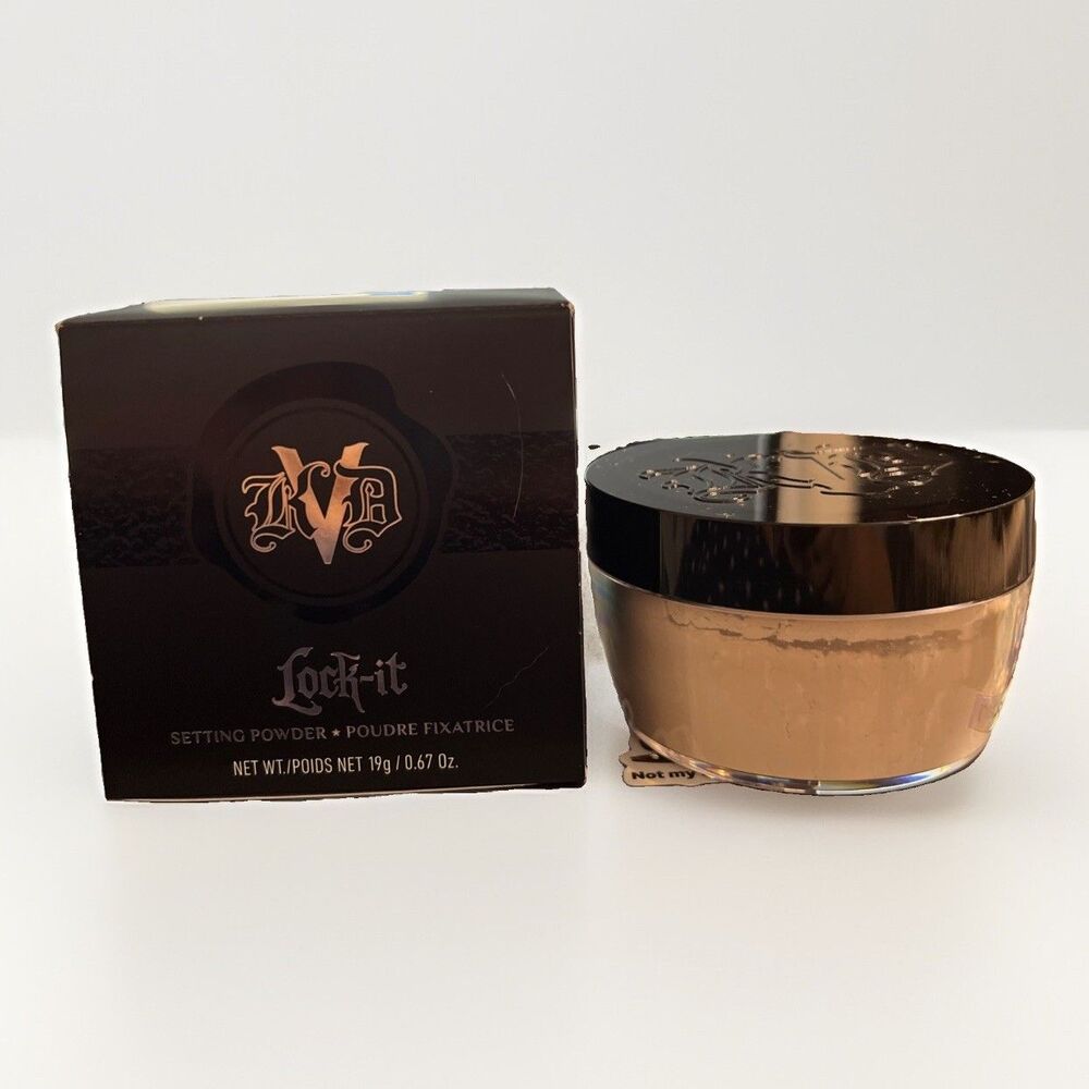 KVD Beauty Lock-It Setting Powder Translucent 19g / .67 oz NIB Sealed Full Size